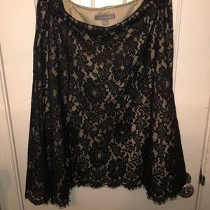 Ann Taylor black lace skirt
